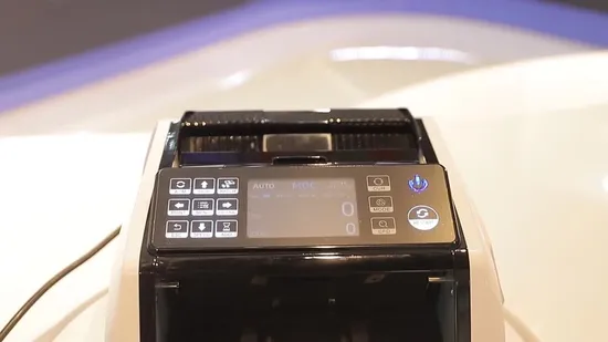 Máquina contadora de dinero Contadora de billetes con gran pantalla TFT