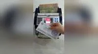 Al-6600t Máquina contadora de billetes en efectivo para billetes de supermercado de calidad superior