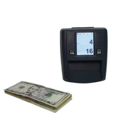 USD, EUR, GBP, CAD, Mxn Mix Nueva pantalla LCD Detector de billetes negros de alta velocidad Buen servicio Detector de dinero falso