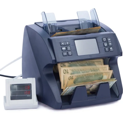 Máquina contadora de dinero Contadora de billetes con gran pantalla TFT