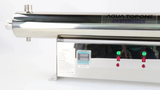 Esterilizador de filtro de agua de estanque de peces UV Agua Topone con gabinete de control eléctrico