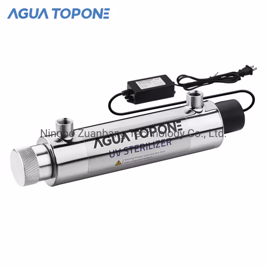 Agua Topone vende al por mayor 30W 8gpm 254nm esterilizador UV para tratamiento de agua