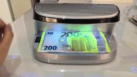 Al-10 LED UV Detector de moneda profesional Detector de dinero falso Detector de billetes portátil